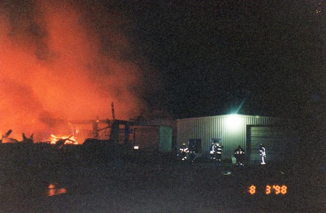 "Old Schoolhouse" fire Rutledge Rd. 8/3/98