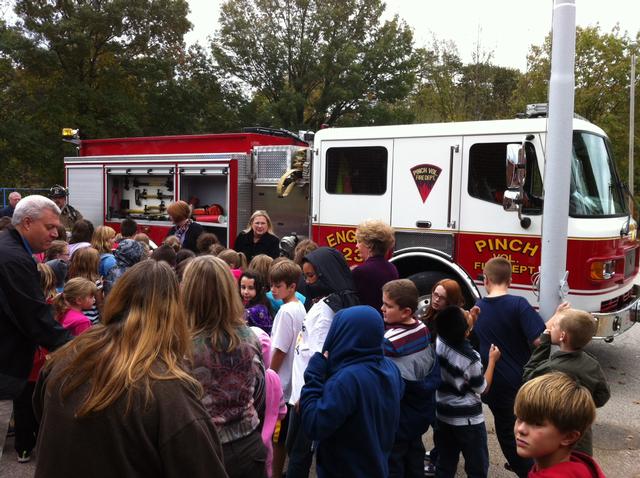 Fire Engine 23 visits area schools - Pinch Volunteer Fire Department
